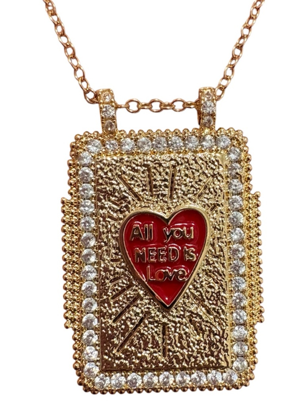 Mayamar "All You Need Is Love" Gold Plated Necklace